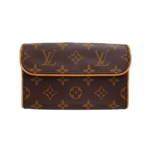 Louis Vuitton Monogram Leather Brown Pochette Florentine Waist Pouch